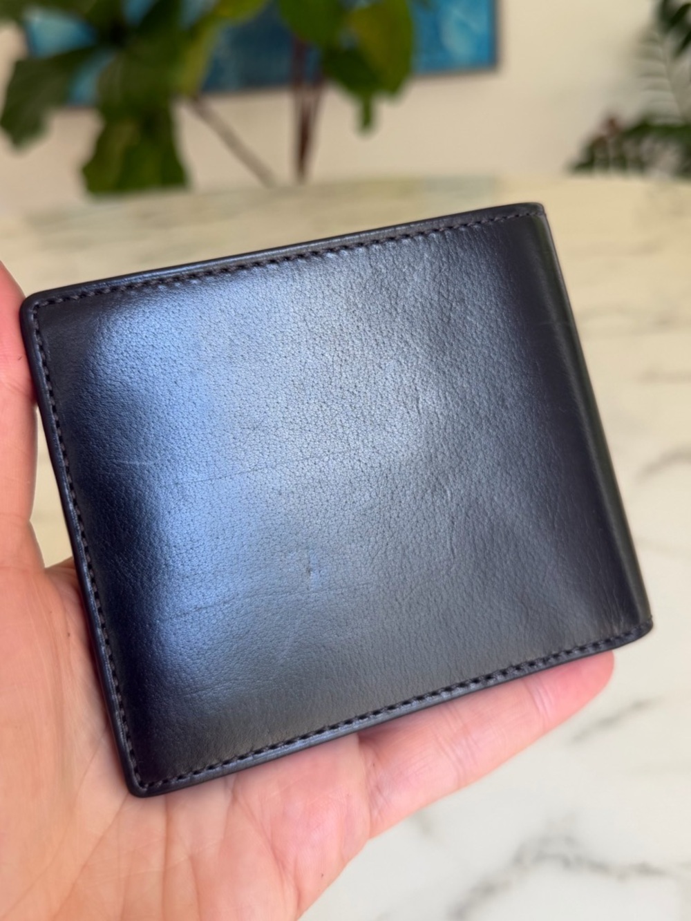 NWT Coach Vintage Water Buffalo Leather Bifold ID Wallet Black 4657 90's Y2K - Picture 8 of 13